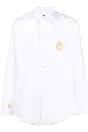 BILLIONAIRE Heren, Overhemden, Wit, Maat: 2XL Katoen