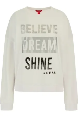 Guess Heren, Sweatshirts & Hoodies, Wit, Maat: M Katoen