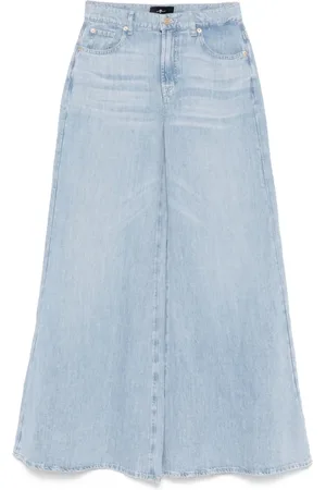 7 for all Mankind Dames, Jeans, Blauw, Maat: W26 Denim