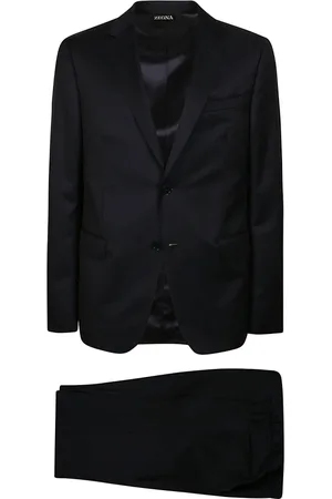 Ermenegildo Zegna Heren, Pakken, Blauw, Maat: XL Wol