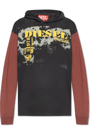 Diesel Heren, Sweatshirts & Hoodies, Zwart, Maat: S Katoen