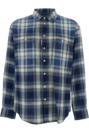 Dsquared2 Heren, Overhemden, Blauw, Maat: M Katoen