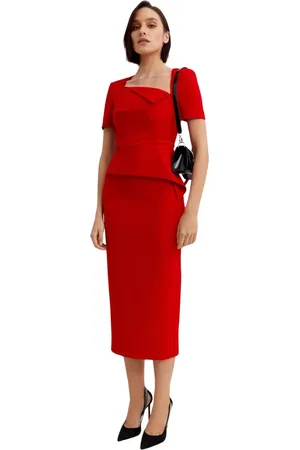 Roland Mouret Dames, Jurken, Rood, Maat: XS