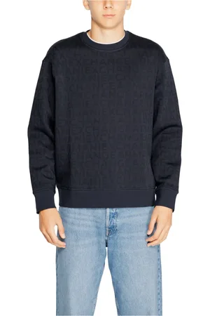 Armani Exchange Heren, Sweatshirts & Hoodies, Blauw, Maat: M Katoen