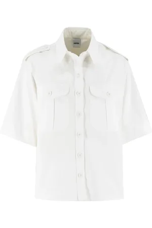 Aspesi Dames, Blouses & Shirts, Wit, Maat: M Katoen