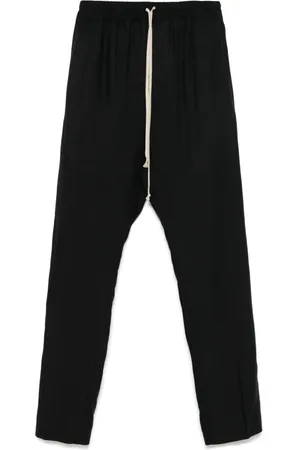 Rick Owens Heren, Broeken, Zwart, Maat: S Wol
