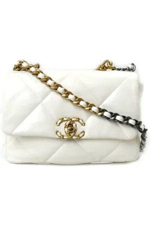 CHANEL Dames, Pre-owned, Geel, Maat: ONE Size Leer