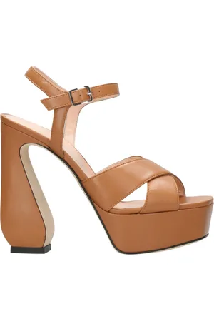 Sergio Rossi Dames, Schoenen, Bruin, Maat: 36 EU Leer