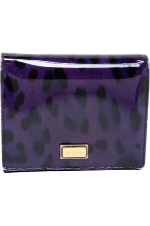 Dolce & Gabbana Dames, Pre-owned, Paars, Maat: ONE Size Leer