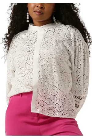 Ydence Dames, Blouses & Shirts, Wit, Maat: XS