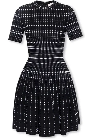 Alexander McQueen Dames, Jurken, Zwart, Maat: S