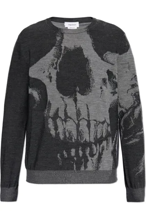 Alexander McQueen Heren, Truien, Grijs, Maat: XL Wol