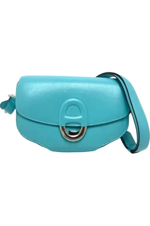 Hermès Dames, Pre-owned, Blauw, Maat: ONE Size Leer