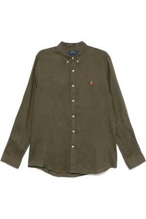 Ralph Lauren Heren, Overhemden, Groen, Maat: XL Katoen