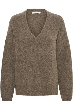 Gestuz Dames, Truien, Bruin, Maat: M Wol