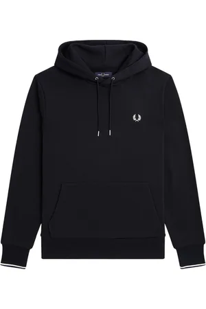 Fred Perry Heren, Sweatshirts & Hoodies, Blauw, Maat: S Katoen