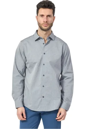Armani Exchange Heren, Overhemden, Grijs, Maat: M Katoen