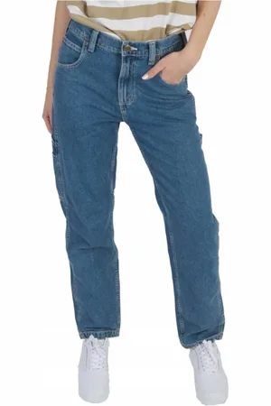 Dickies Dames, Jeans, Blauw, Maat: 3XL Denim
