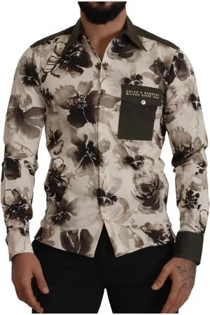 Dolce & Gabbana Heren, Overhemden, Veelkleurig, Maat: S Katoen