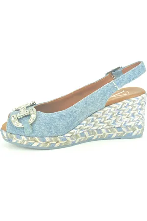 Viguera Dames, Schoenen, Blauw, Maat: 37 EU Jute