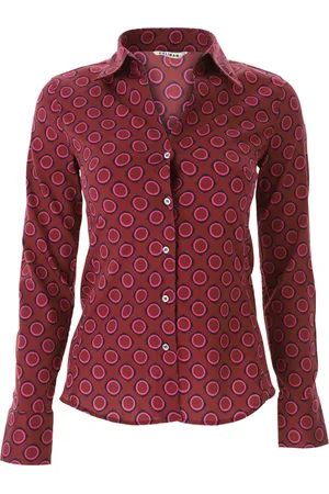 caliban Dames, Blouses & Shirts, Rood, Maat: L
