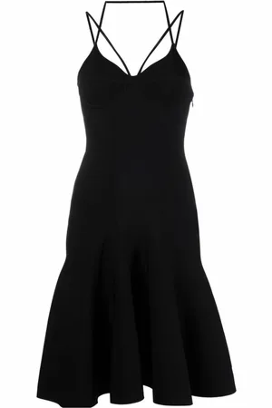 Alexander McQueen Dames, Jurken, Zwart, Maat: S Viscose