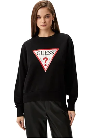 Guess Dames, Sweatshirts & Hoodies, Zwart, Maat: XS Katoen