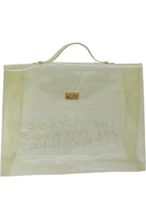 Hermès Dames, Pre-owned, Wit, Maat: ONE Size Leer