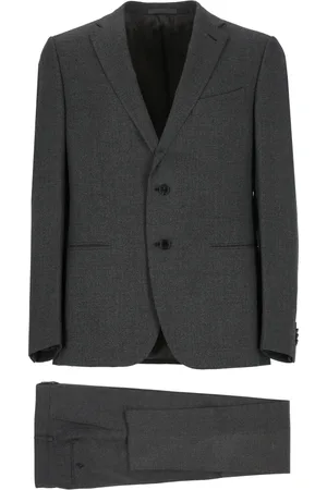 CARUSO Heren, Pakken, Grijs, Maat: 2XL Wol
