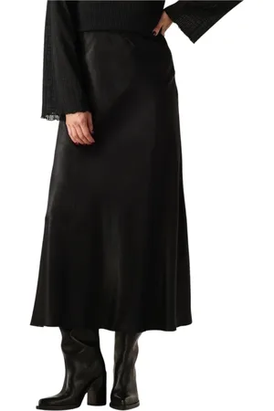 Moss Copenhagen Dames, Rokken, Zwart, Maat: M
