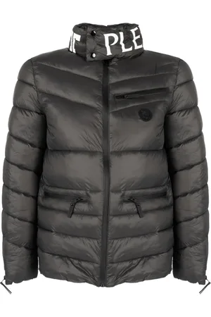 Philipp Plein Heren, Jassen, Zwart, Maat: M Leer