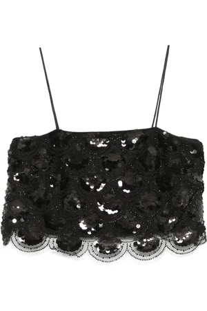ROTATE Dames, Tops, Zwart, Maat: XS
