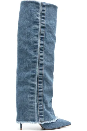 LE SILLA Dames, Schoenen, Blauw, Maat: 39 EU Katoen