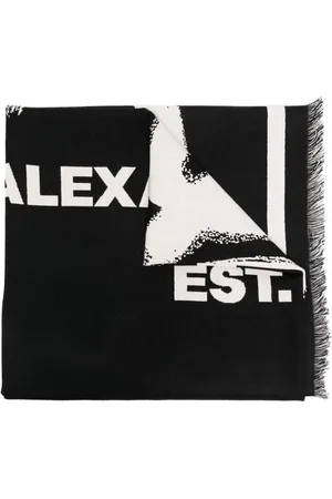 Alexander McQueen Heren, Accessoires, Zwart, Maat: ONE Size Wol