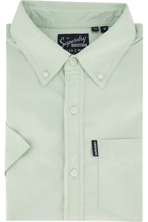 Superdry Heren, Overhemden, Groen, Maat: L