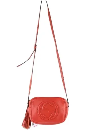 Gucci Dames, Pre-owned, Rood, Maat: ONE Size Leer