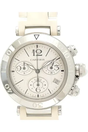 Cartier Dames, Pre-owned, Wit, Maat: ONE Size Leer