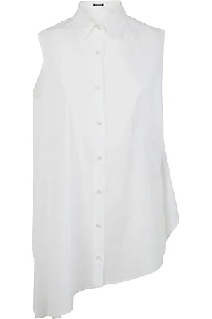 ANN DEMEULEMEESTER Dames, Blouses & Shirts, Wit, Maat: XS Katoen