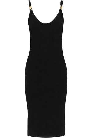 VERSACE Dames, Jurken, Zwart, Maat: S Viscose