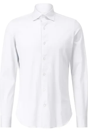Finamore Heren, Overhemden, Wit, Maat: 2XL Katoen