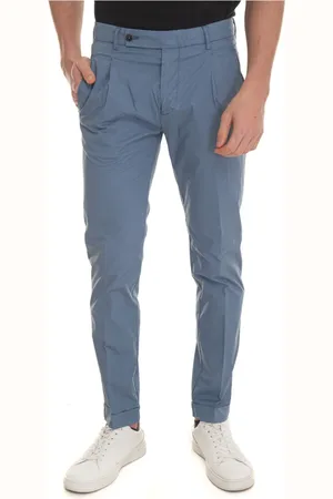Berwich Heren, Broeken, Blauw, Maat: M Katoen