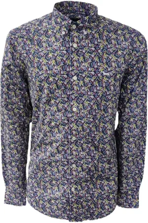 HARMONT&BLAINE Heren, Overhemden, Blauw, Maat: XL Katoen