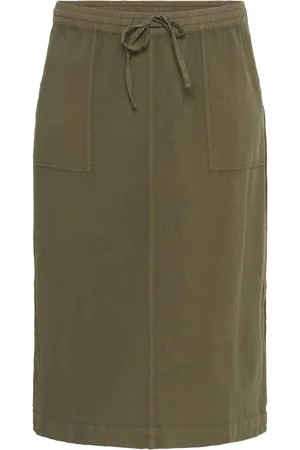 Kaffe Dames, Rokken, Groen, Maat: 4XL Katoen