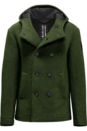 Bomboogie Heren, Mantels, Groen, Maat: 3XL Wol