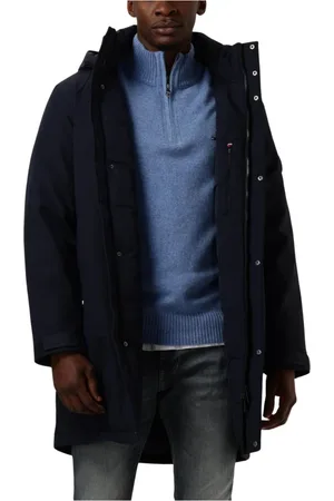 Tommy Hilfiger Heren, Mantels, Blauw, Maat: 2XL