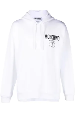 Moschino Heren, Sweatshirts & Hoodies, Wit, Maat: L Katoen
