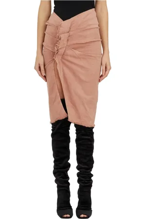 Rick Owens Dames, Rokken, Roze, Maat: XS Denim