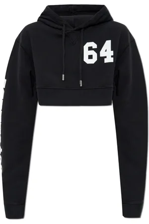 Dsquared2 Dames, Sweatshirts & Hoodies, Zwart, Maat: 2XS Katoen