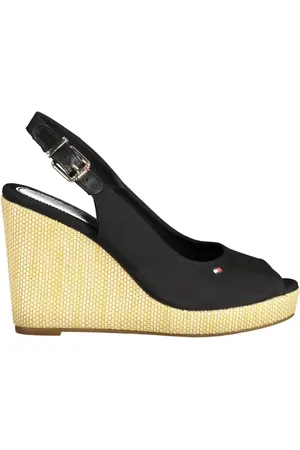 Tommy Hilfiger Dames, Schoenen, Zwart, Maat: 41 EU Katoen