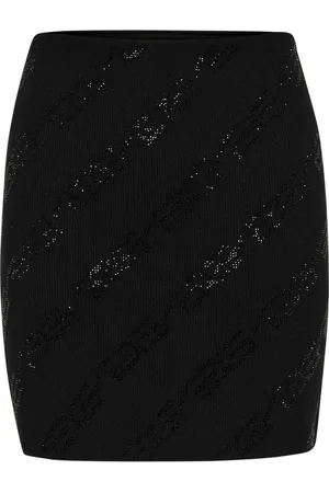 Gestuz Dames, Rokken, Zwart, Maat: XL Viscose